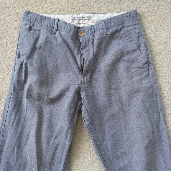 Banana Republic Gray Men's Pants Size 34x34 US - Picture 2 of 14